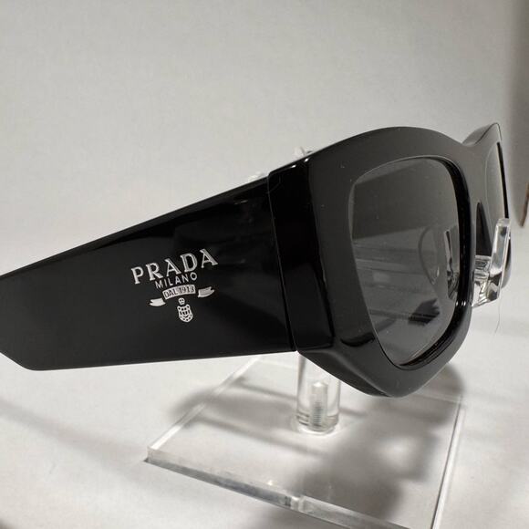 Prada Stylish Black Sunglasses.  A-2 - Picture 2 of 10